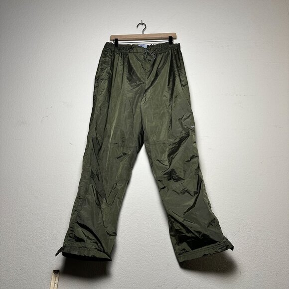 Field & Stream Hydroproof Track Pants Green Fishing Outdoors Men 32x30 Baggy Y2K - Picture 1 of 13